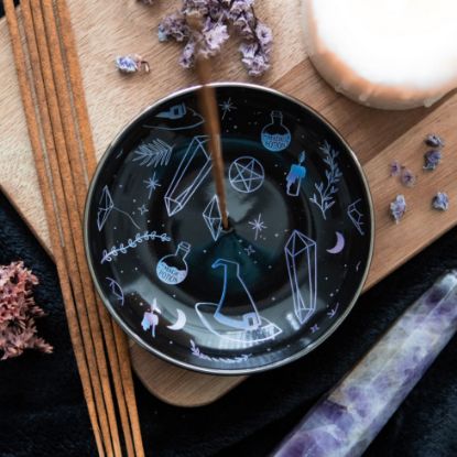 Picture of Crystal Witch Incense Holder Plate