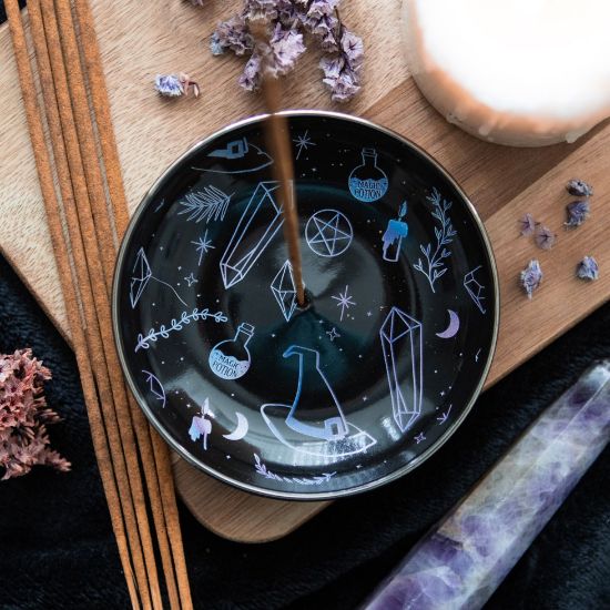 Picture of Crystal Witch Incense Holder Plate