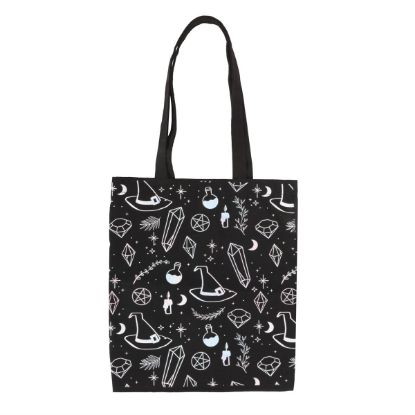 Picture of Crystal Witch Print Polycotton Tote Bag