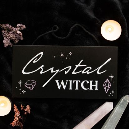 Picture of Crystal Witch Hanging Sign