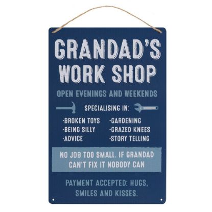 Picture of Grandad's Work Shop Metal Sign