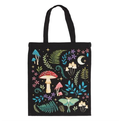 Picture of Dark Forest Print Polycotton Tote Bag