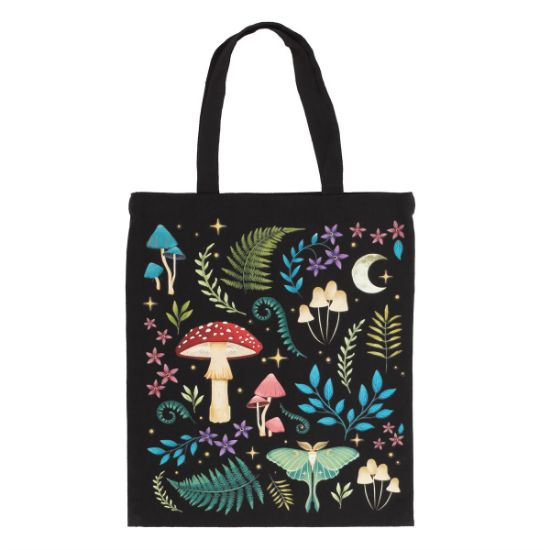 Picture of Dark Forest Print Polycotton Tote Bag