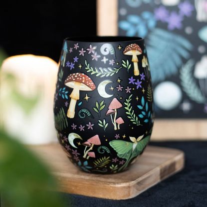 Picture of Dark Forest Print Stemless Glass