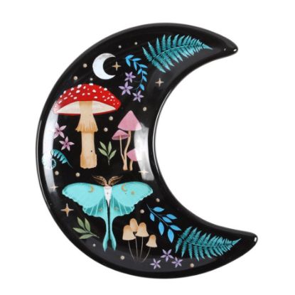 Picture of Crescent Moon Dark Forest Print Trinket Dish