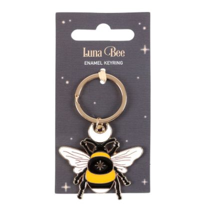 Picture of Forest Bee Enamel Keyring