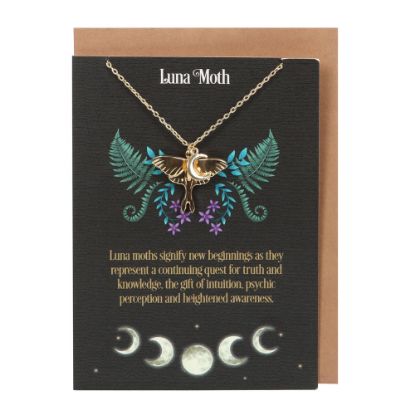 Picture of Luna Moth Necklace Card