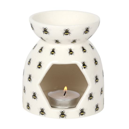 Picture of All Over Bee Print Oil Burner