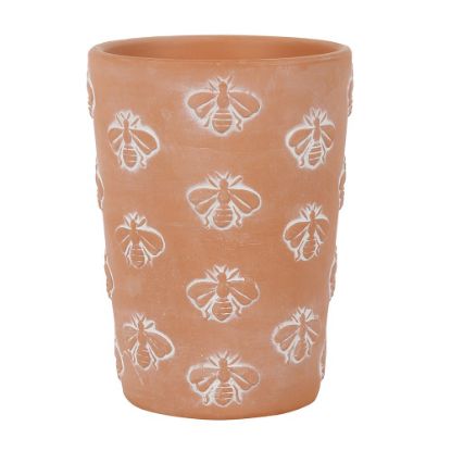 Picture of Large Terracotta Bee Pattern Plant Pot