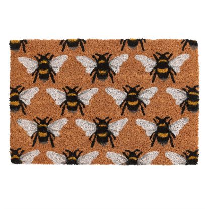 Picture of Natural Bee Print Doormat