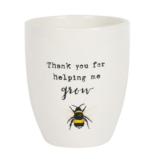 Picture of Thank You For Helping Me Grow Ceramic Plant Pot