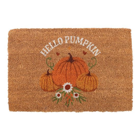 Picture of Natural Autumn Days Hello Pumpkin Doormat
