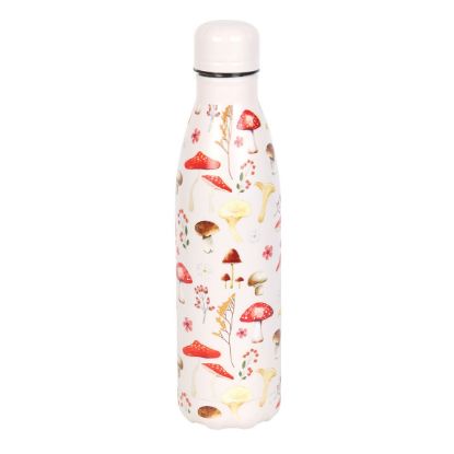 Picture of All Over Mushroom Print Metal Water Bottle