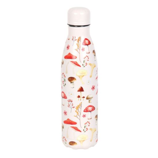 Picture of All Over Mushroom Print Metal Water Bottle