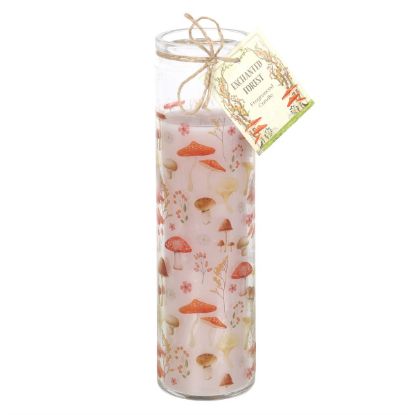 Picture of Mushroom Print Enchanted Forest Tube Candle