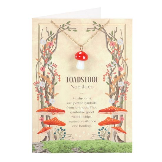 Picture of Toadstool Charm Necklace Card