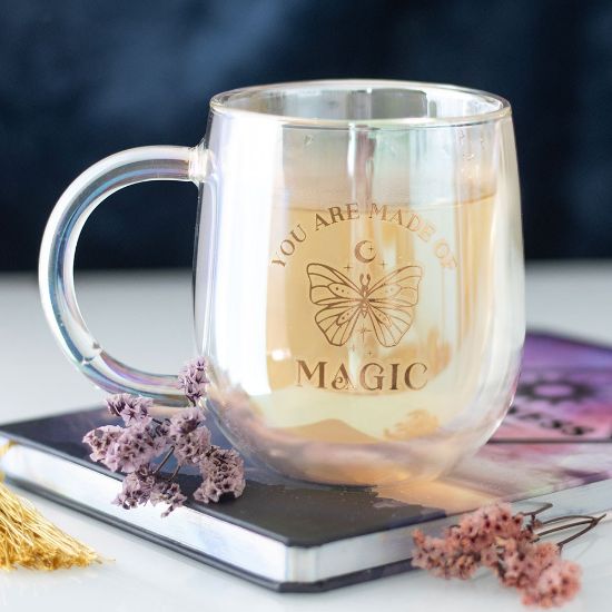 Picture of You Are Made of Magic Iridescent Double Walled Glass Mug