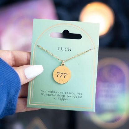 Picture of 777 Angel Number Luck Necklace