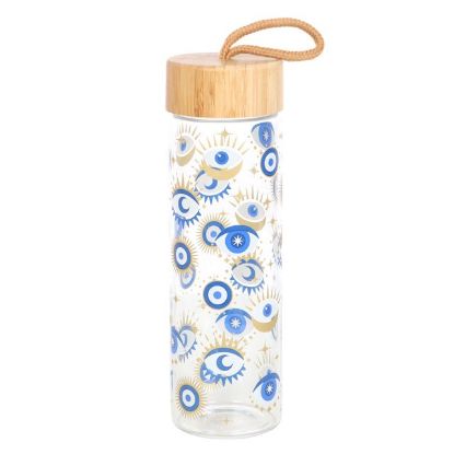 Picture of All Seeing Eye Reusable Glass Water Bottle