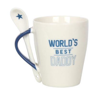 Picture of World's Best Daddy Ceramic Mug and Spoon Set