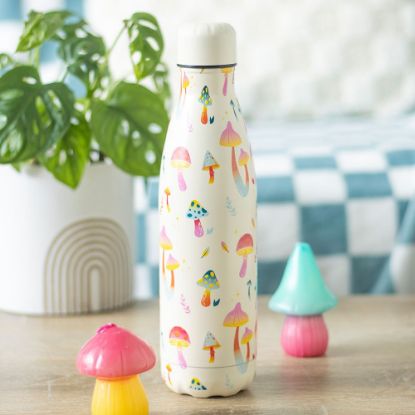 Picture of Funky Fungi Mushroom Print Metal Water Bottle