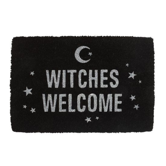 Picture of Black Witches Welcome Doormat