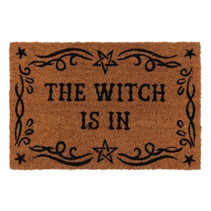 Picture of Natural The Witch Is In Doormat