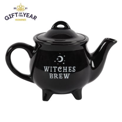 Picture of Witches Brew Black Ceramic Tea Pot