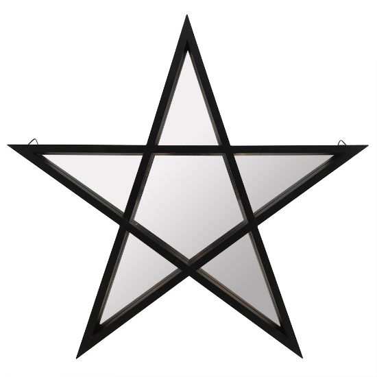 Picture of Black Framed Pentagram Mirror