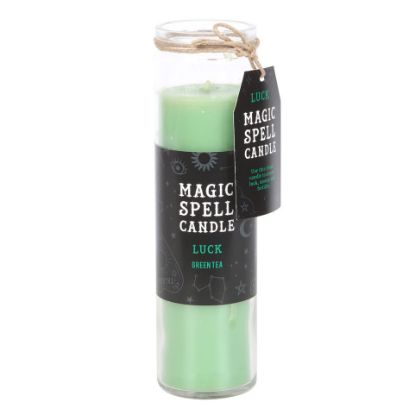 Picture of Green Tea 'Luck' Spell Tube Candle