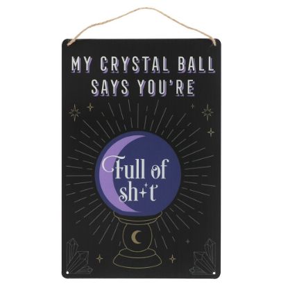 Picture of My Crystal Ball Says... Metal Sign