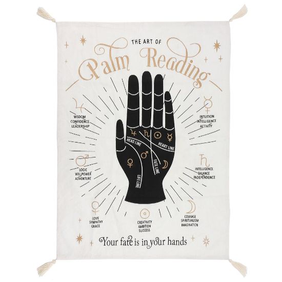 Picture of Large Palm Reading Wall Tapestry