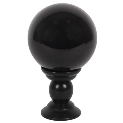 Picture of Large Black Crystal Ball on Stand