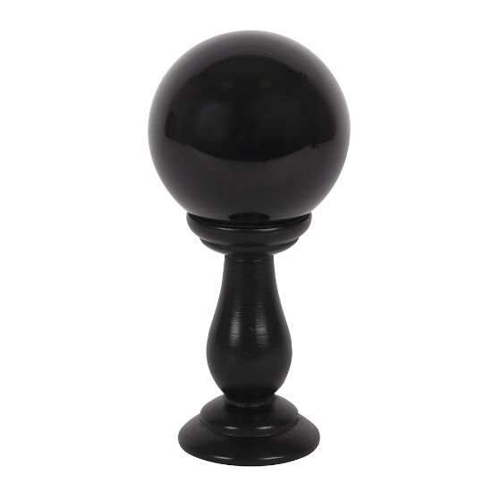 Picture of Small Black Crystal Ball on Stand