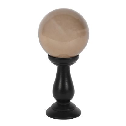 Picture of Small Smoke Grey Crystal Ball on Stand