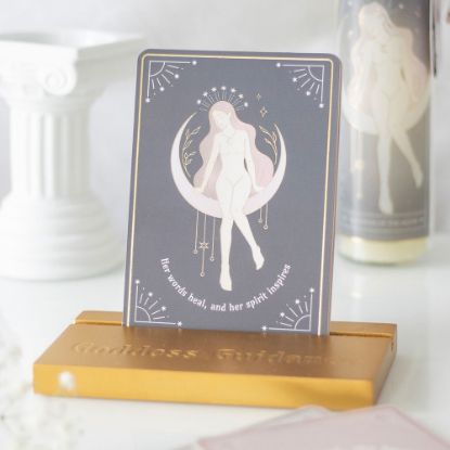Picture of Goddess Energy Affirmation Cards with Wooden Stand