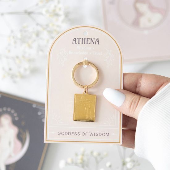 Picture of Athena Goddess Talisman Keyring