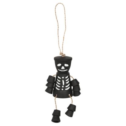Picture of Black Skeleton Terracotta Pot Man