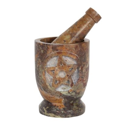 Picture of Stone Pentagram Mortar and Pestle