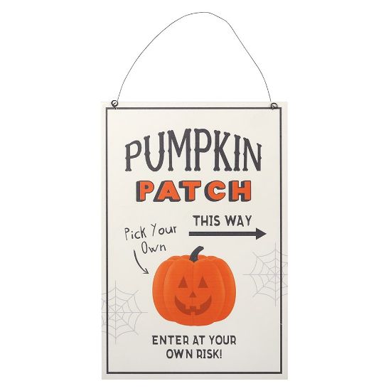 Picture of 30cm Pumpkin Patch Hanging Sign