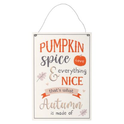 Picture of 30cm Pumpkin Spice Hanging Sign