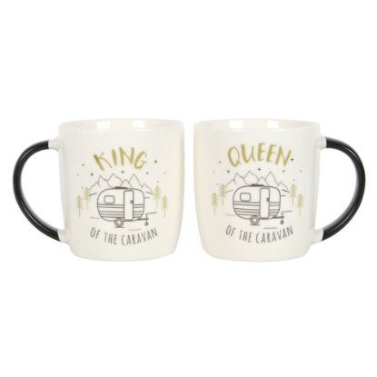 Picture of King and Queen Couples Caravan Mug Set