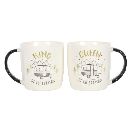 Picture of King and Queen Couples Caravan Mug Set