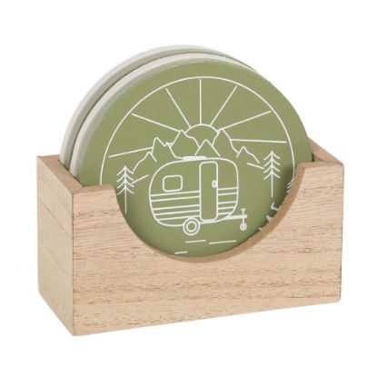 Picture of Happy Camper Coaster Set 