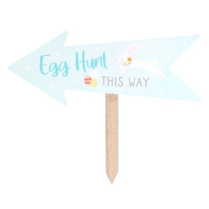Picture of Egg Hunt This Way Sign Stake