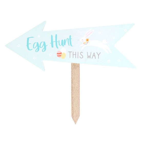 Picture of Egg Hunt This Way Sign Stake