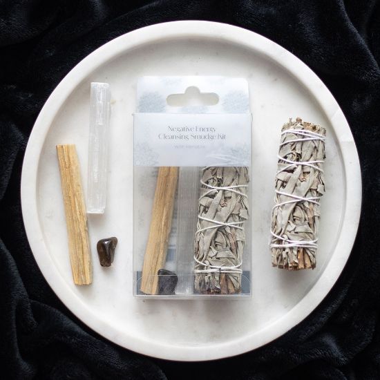 Picture of Negative Energy Smudge Kit with Hematite