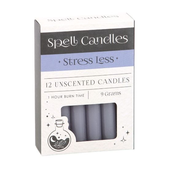 Picture of Pack of 12 Stress Less Spell Candles