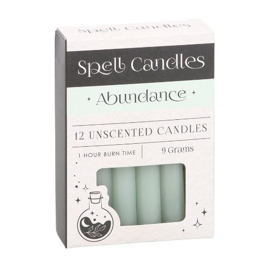 Picture of Pack of 12 Abundance Spell Candles