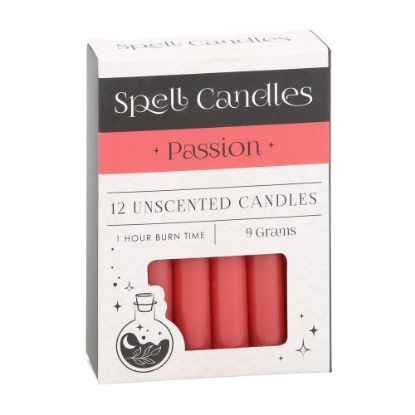 Picture of Pack of 12 Passion Spell Candles